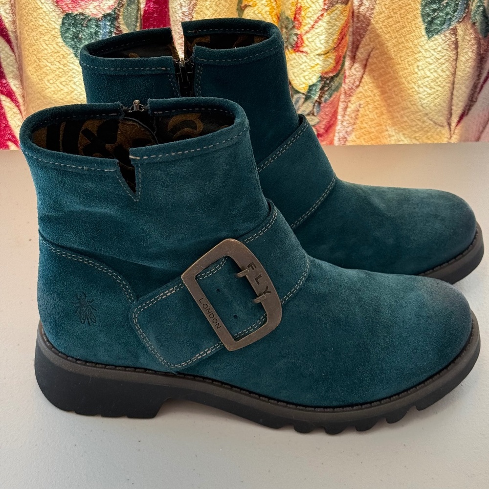 Fly London Rily991FLY blue suede boots